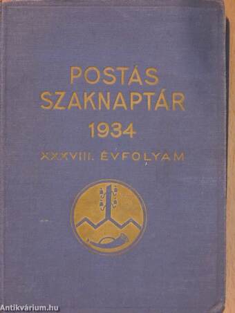 Postás szaknaptár 1934. I-II.