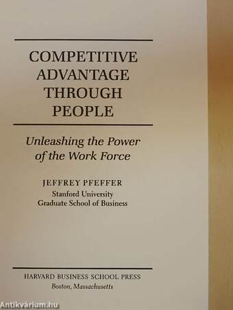 Competitive Advantage Through People