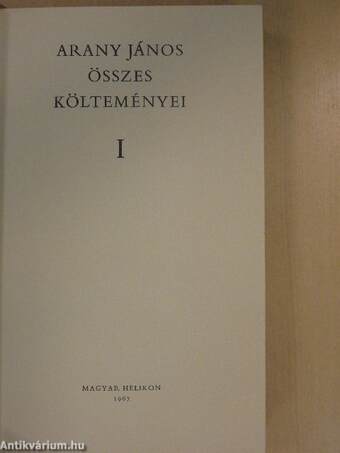 Arany János összes költeményei I-II.