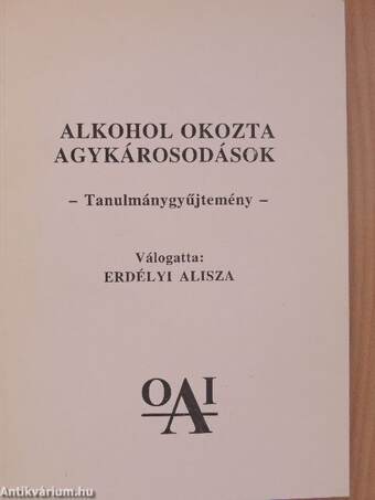 Alkohol okozta agykárosodások