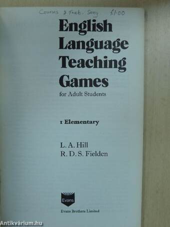 English Language Teaching Games for Adult Students 1. - Elementary