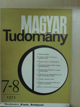 Magyar Tudomány 1972. július-augusztus