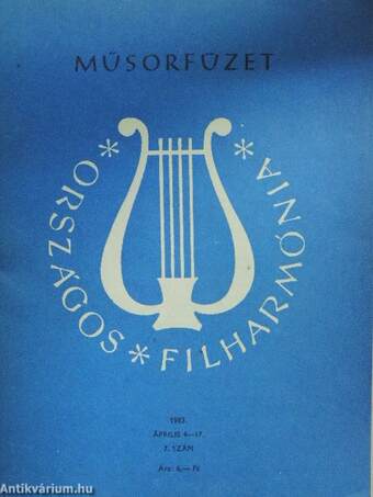 Országos Filharmónia Műsorfüzet 1983/7.
