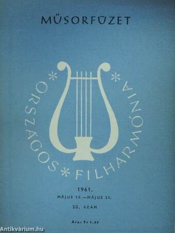 Országos Filharmónia Műsorfüzet 1961/20.