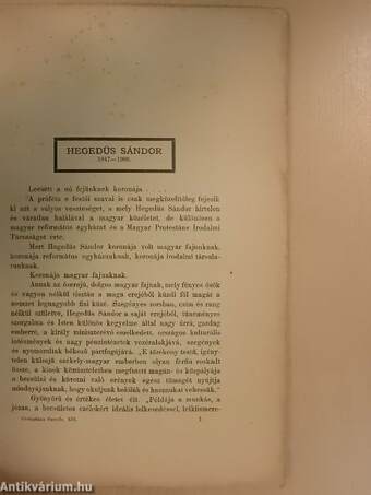 Protestáns Szemle 1907. január-december