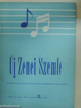 Új Zenei Szemle 1955. november