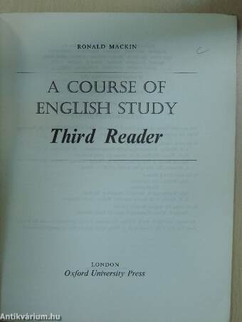 A Course of English Study - Third Reader