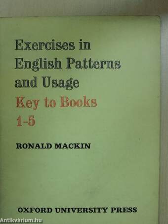 Exercises in English Patterns and Usage