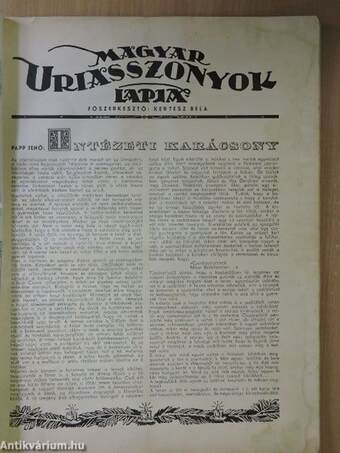 Magyar Uriasszonyok Lapja 1935. (nem teljes évfolyam)