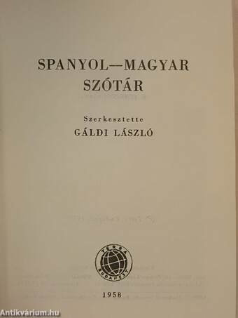 Spanyol-magyar szótár