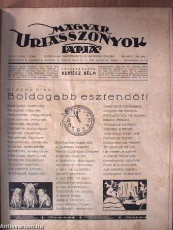 Magyar Uriasszonyok Lapja 1935. (nem teljes évfolyam)