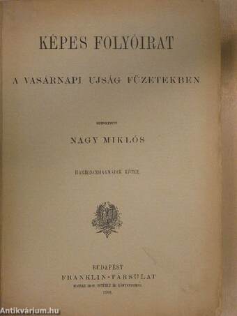 Képes Folyóirat 1903. (nem teljes évfolyam)