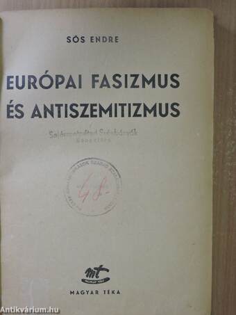 Európai fasizmus és antiszemitizmus