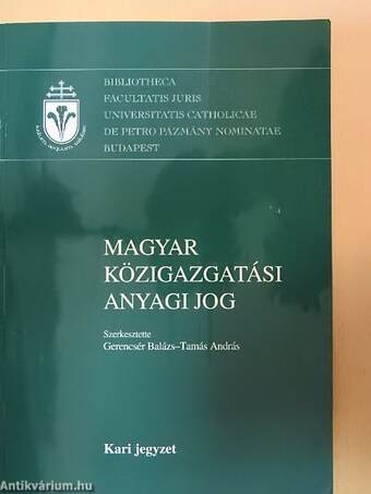 Magyar közigazgatási anyagi jog