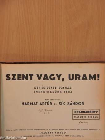 Szent vagy, Uram!