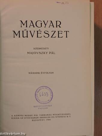 Magyar Művészet 1926/1-10.