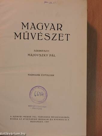 Magyar művészet 1927/1-10.