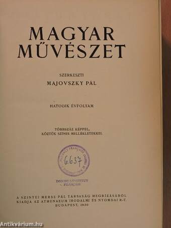 Magyar Művészet 1930/1-10.