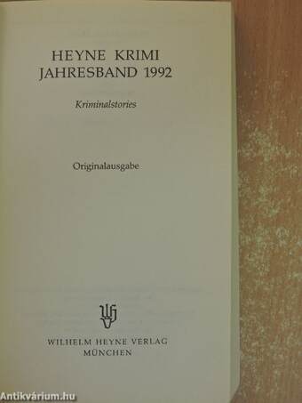 Heyne Krimi Jahresband 1992