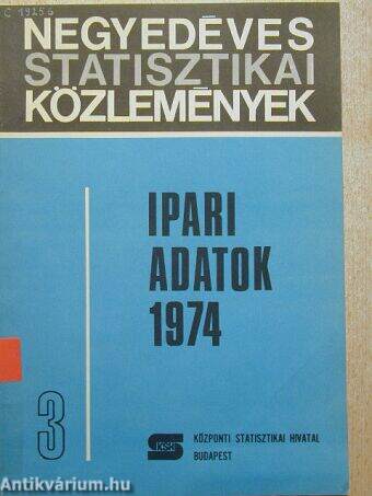 Ipari adatok 1974/3