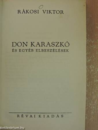 Don Karaszkó és egyéb elbeszélések