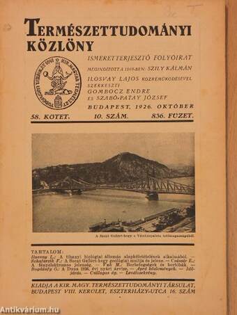 Természettudományi Közlöny 1926. október