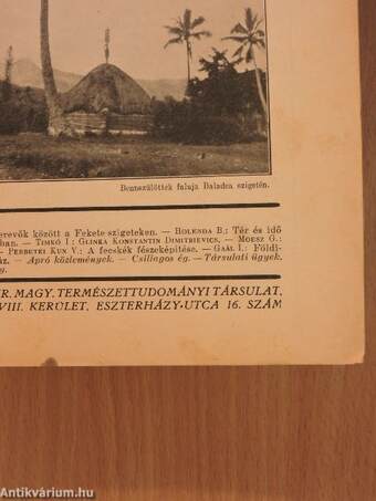 Természettudományi Közlöny 1928. május 15.