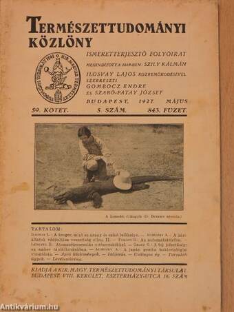 Természettudományi Közlöny 1927. május