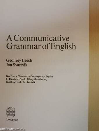 A Communicative Grammar of English