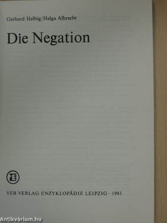 Die Negation