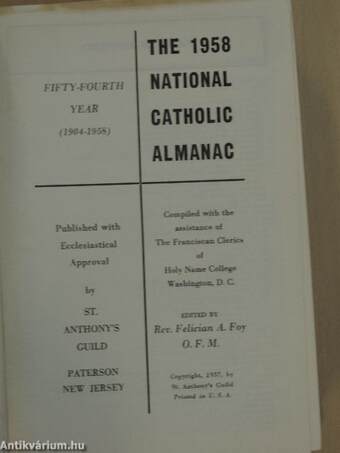 The 1958 National Catholic Almanac