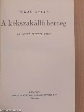 A kékszakállú herceg