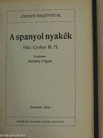 A spanyol nyakék I-III.