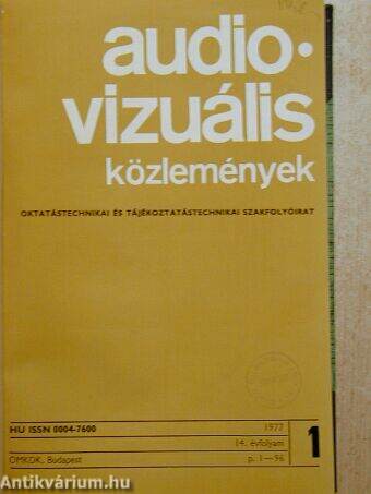 Audio-Vizuális Közlemények 1977/1-6.