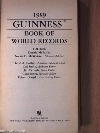 1989 Guinness Book of World Records