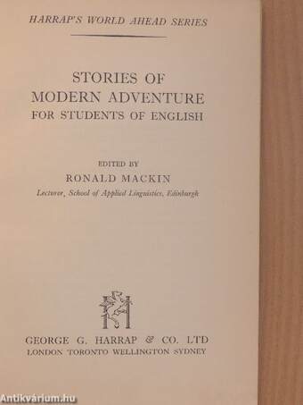 Stories of Modern Adventure for Students of English