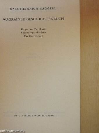 Wagrainer Geschichtenbuch