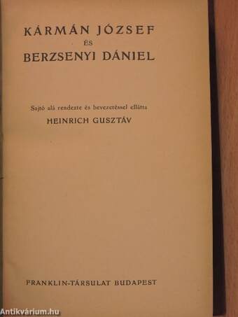 Kármán József és Berzsenyi Dániel