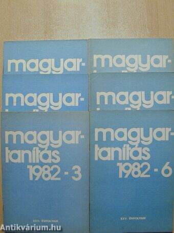 Magyartanítás 1982/1-6.