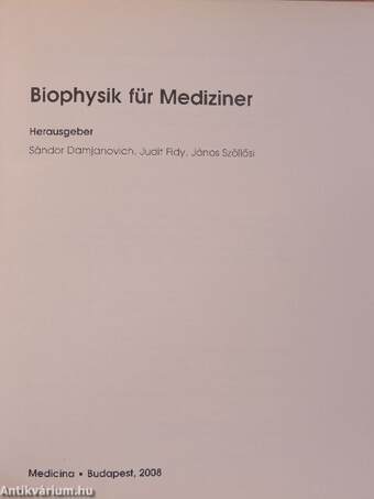 Biophysik für Mediziner