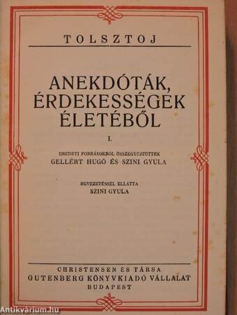 Anekdóták, érdekességek életéből I-V./Gyerekésszel