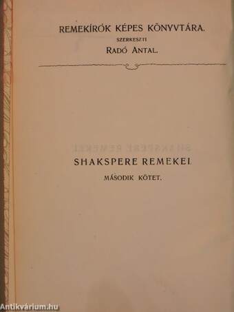 Shakspere remekei II.