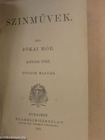 Szinművek III.