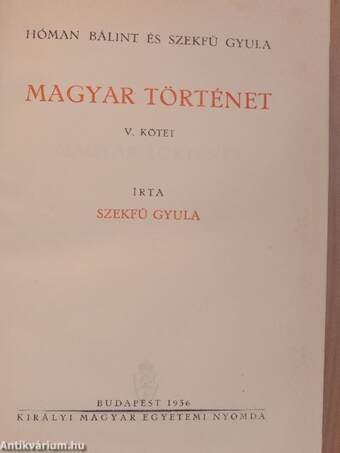 Magyar történet V.