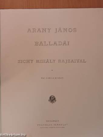 Arany János balladái Zichy Mihály rajzaival