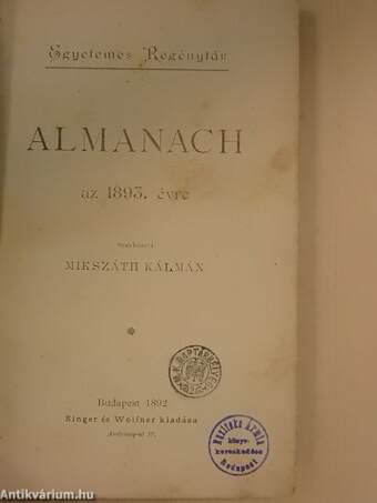 Almanach az 1893. évre