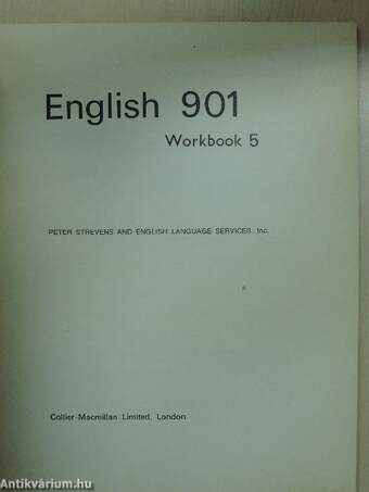 English 901 - Workbook 5.