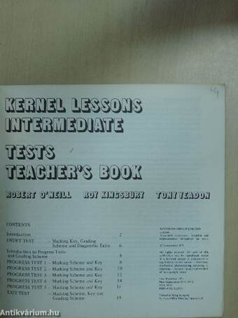 Kernel Lessons Intermediate - Tests - Teacher's Book