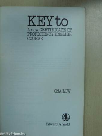 Key to a new Certificate of Proficiency English Course