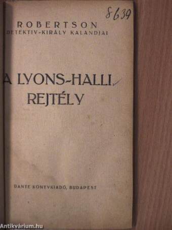 A lyons-halli rejtély